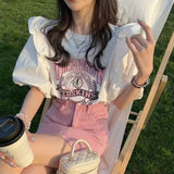 ヴィンテージピンクパフTシャツ