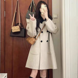 ダブルボタンバイカラーフレンチコート