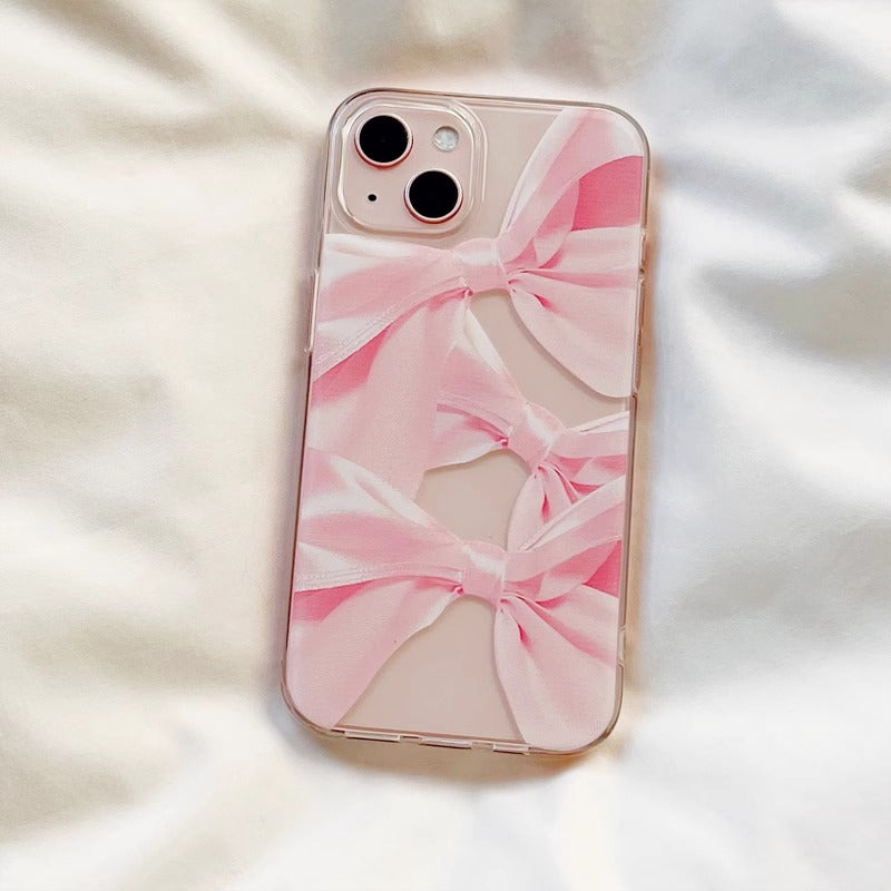 【iPhone17対応】サテンリボンiPhoneケース