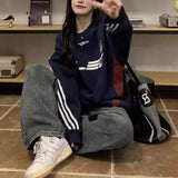 ロゴストライプサッカースウェット