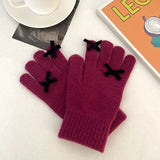 ミニリボンカラー手袋