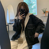 ボアカラーデニムジャケット