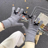 ミニリボンカラー手袋