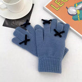 ミニリボンカラー手袋