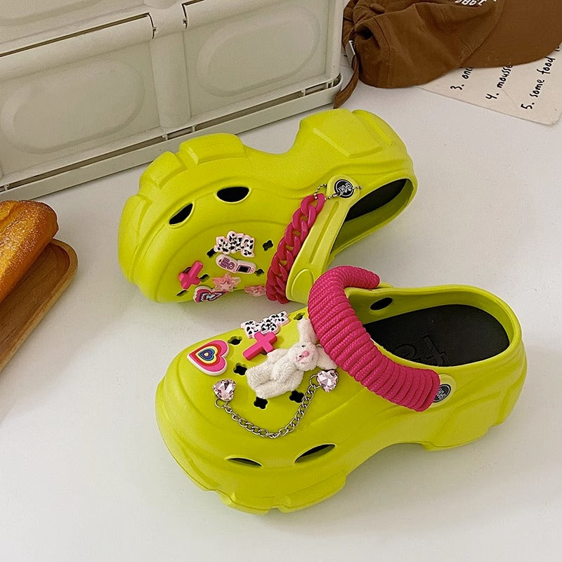 Y2Kガールラバーサンダル