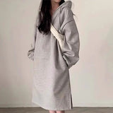 サイドスリットスウェットワンピース