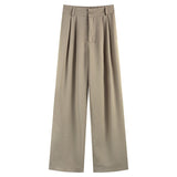 ストレートカラータックパンツ