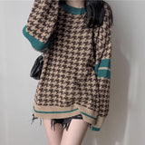 カジュアル千鳥ニット