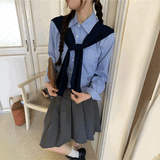 ストライプミドルアメリカンシャツ