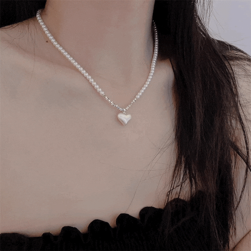 MONICA VINADER☆ハート ミニパール ネックレス Heart Mini Pearl Necklace in 18k Gold Vermeil on Sterling