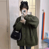 オータムリブカーディガン