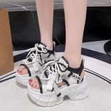 シルバーアクセントスニーカーサンダル