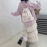 パステルギンガムナップザック