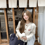 ギンガムドッグカーディガン