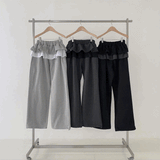 レイヤードフリルスウェットパンツ