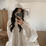 ベビーフリルストライプシャツ