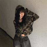 カモフラージュフィットパーカー