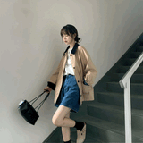 バイカラースプリングコート