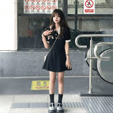 フレンチボタンレディワンピース