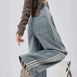 イージーストレートトラックデニム