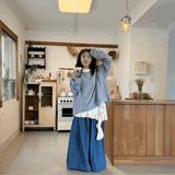 ワイドルーズリラックスライトデニム