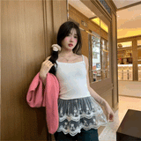 ダブルレースチュニックキャミソール