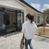 ワンボタンルーズシャツ