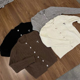 ミニリボンロゴカーディガン