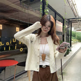 ミニリボンロゴカーディガン