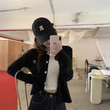 ミニリボンロゴカーディガン