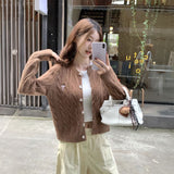 ミニリボンロゴカーディガン