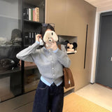 ダブルカラーレイヤードカーディガン