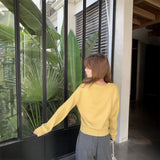 ワンポイントケーブルポロニット