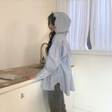 ベビーフリルストライプシャツ