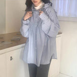 ベビーフリルストライプシャツ