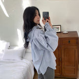 ベビーフリルストライプシャツ