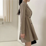 ダブルボタンジャケットワンピース