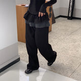 レイヤードフリルスウェットパンツ