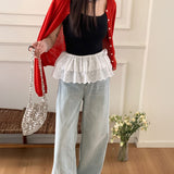 ティアードデザインフリルレイヤードスカート