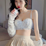 小胸フィットノスタルジックブラ&ショーツSET