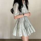 フローラルティアードワンピース