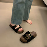 スウェードコンフォートサンダル