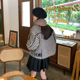 レザーチェッカージャケット