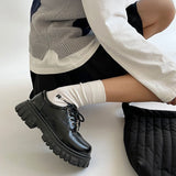 メタルプレートレザーシューズ