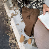 裏地ストライプカラーパンツ