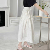 サイドリボンジャカードロングスカート