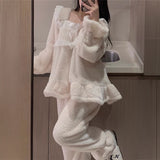 フリルフレアもこもこルームウェア