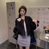 カジュアルナイロンブルゾン