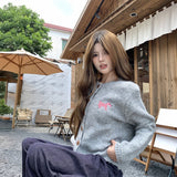 ギンガムドッグカーディガン