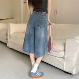 ルーズミドルハーフデニム